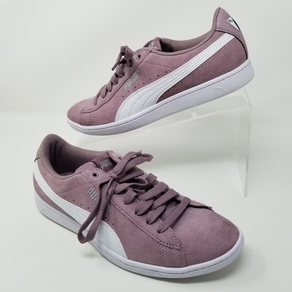 puma ladies vikky suede elderberry